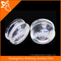 2015 Wholesale jewelry Transparent women ghost acrylic expander stretchers piercing ear plugs tunnel piercing